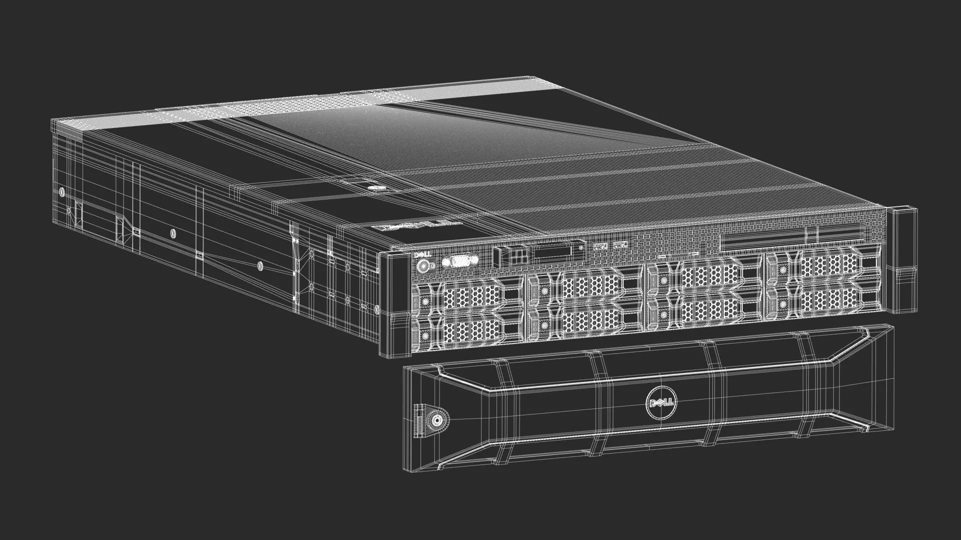 Dell PowerEdge R510 Server 3D model_11