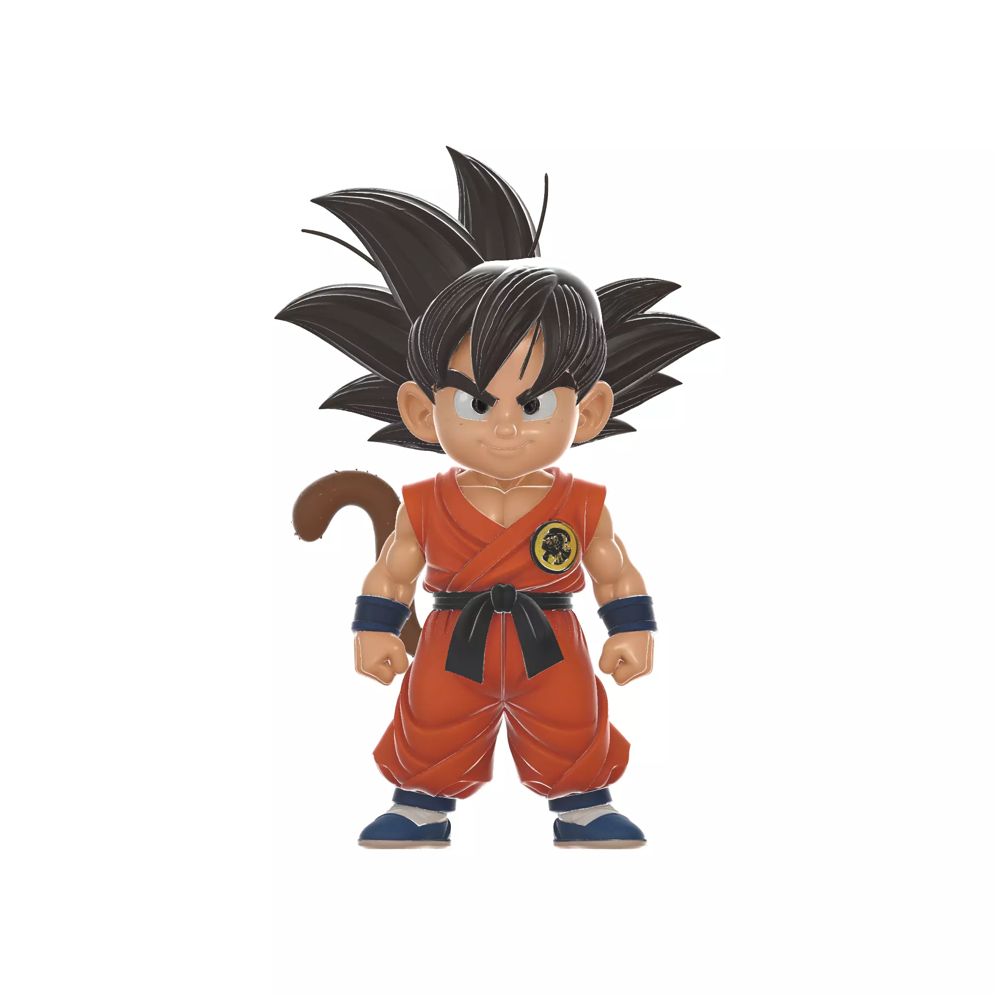 Kid Goku Chibi Figure Dragon Warrior 3D print model_0