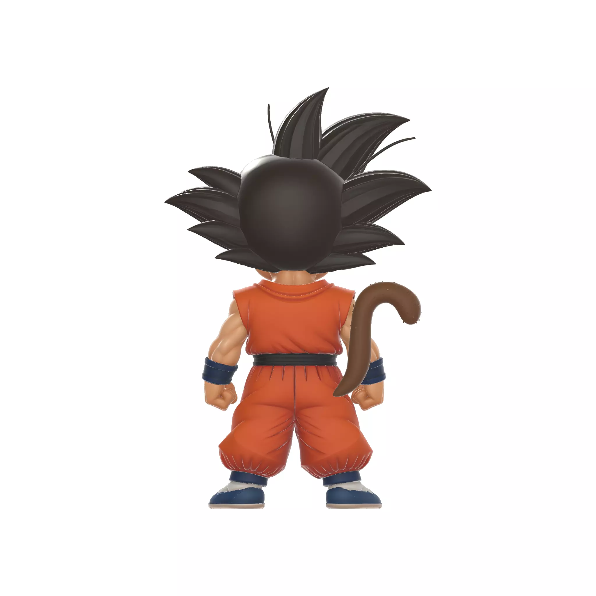 Kid Goku Chibi Figure Dragon Warrior 3D print model_3