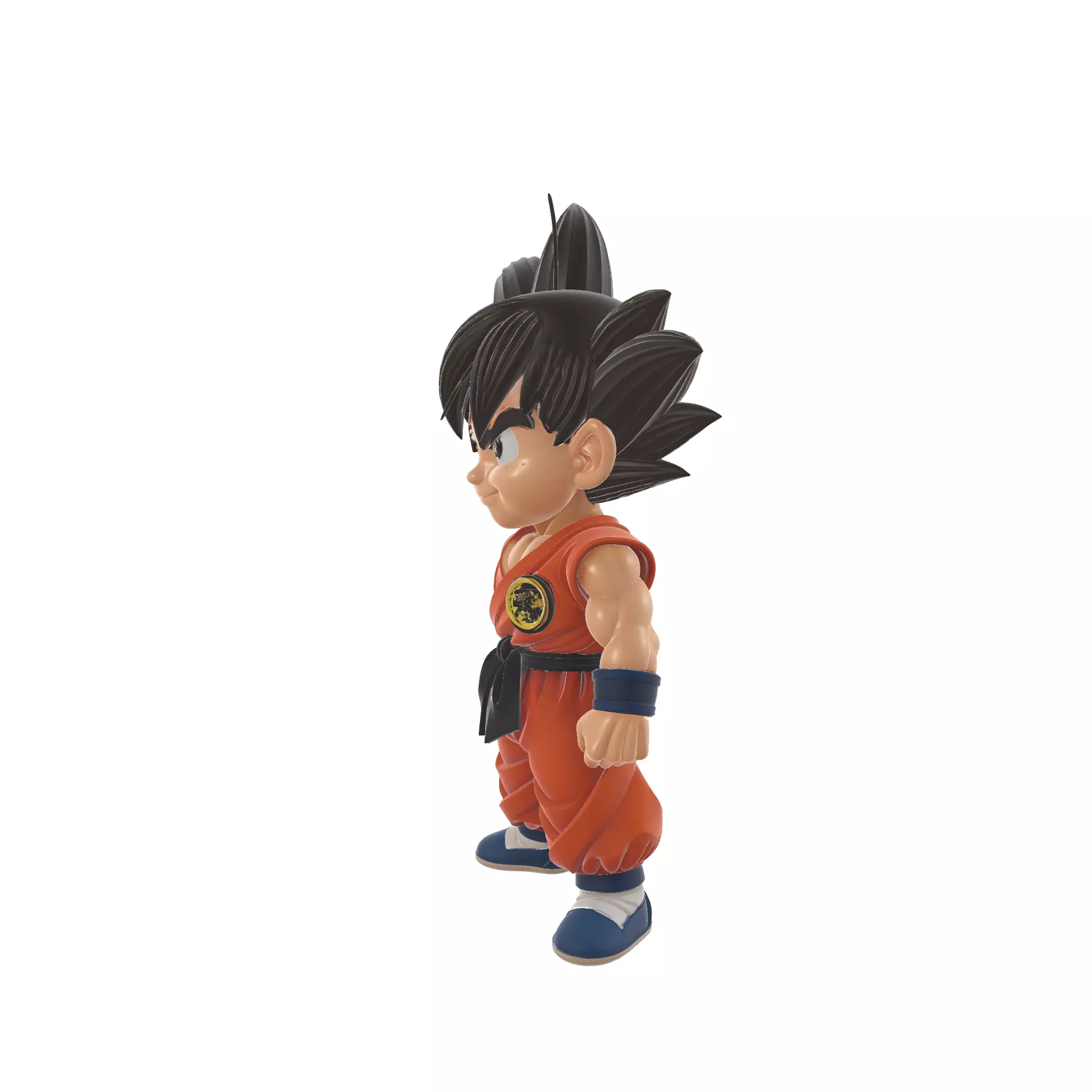 Kid Goku Chibi Figure Dragon Warrior 3D print model_2