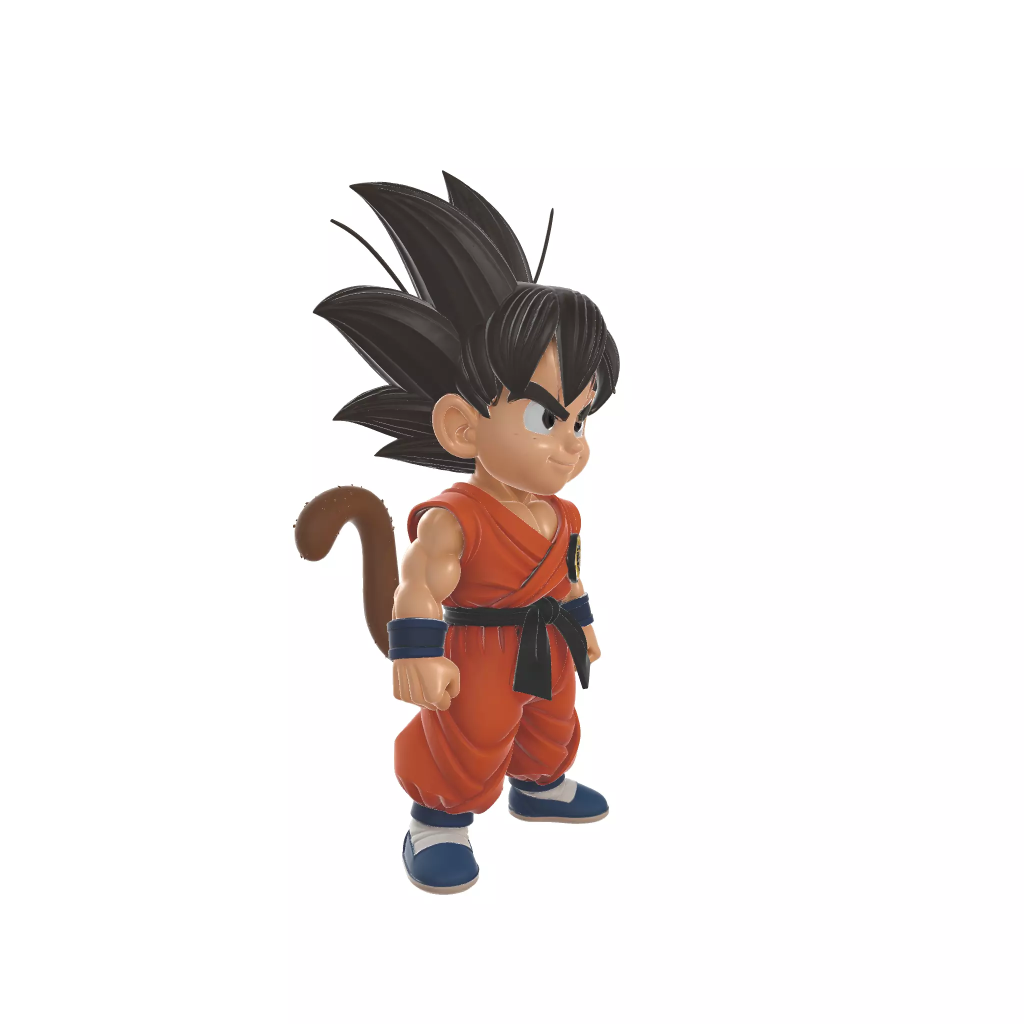Kid Goku Chibi Figure Dragon Warrior 3D print model_1