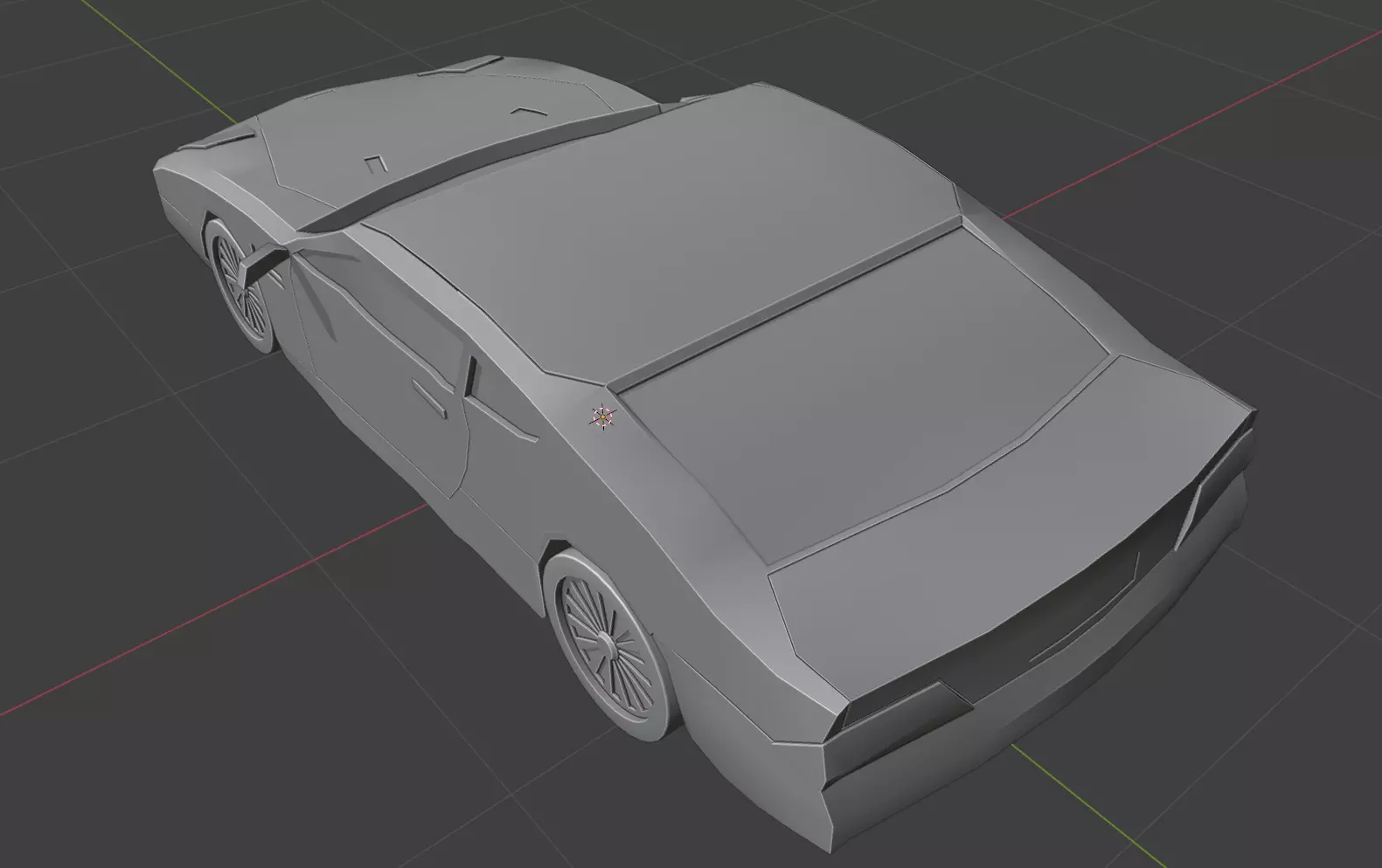 Aston Martin DB9 Car Low Poly Low-poly 3D model_22
