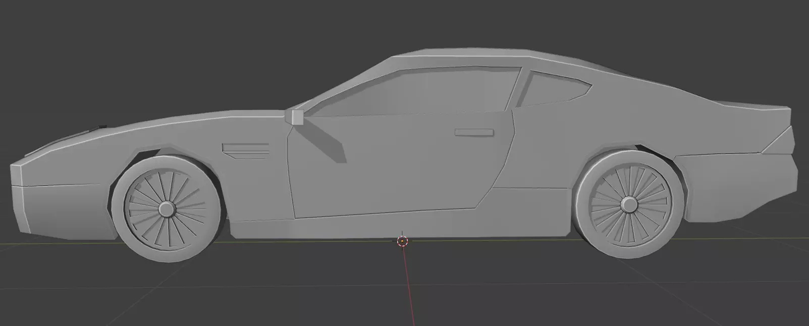 Aston Martin DB9 Car Low Poly Low-poly 3D model_21