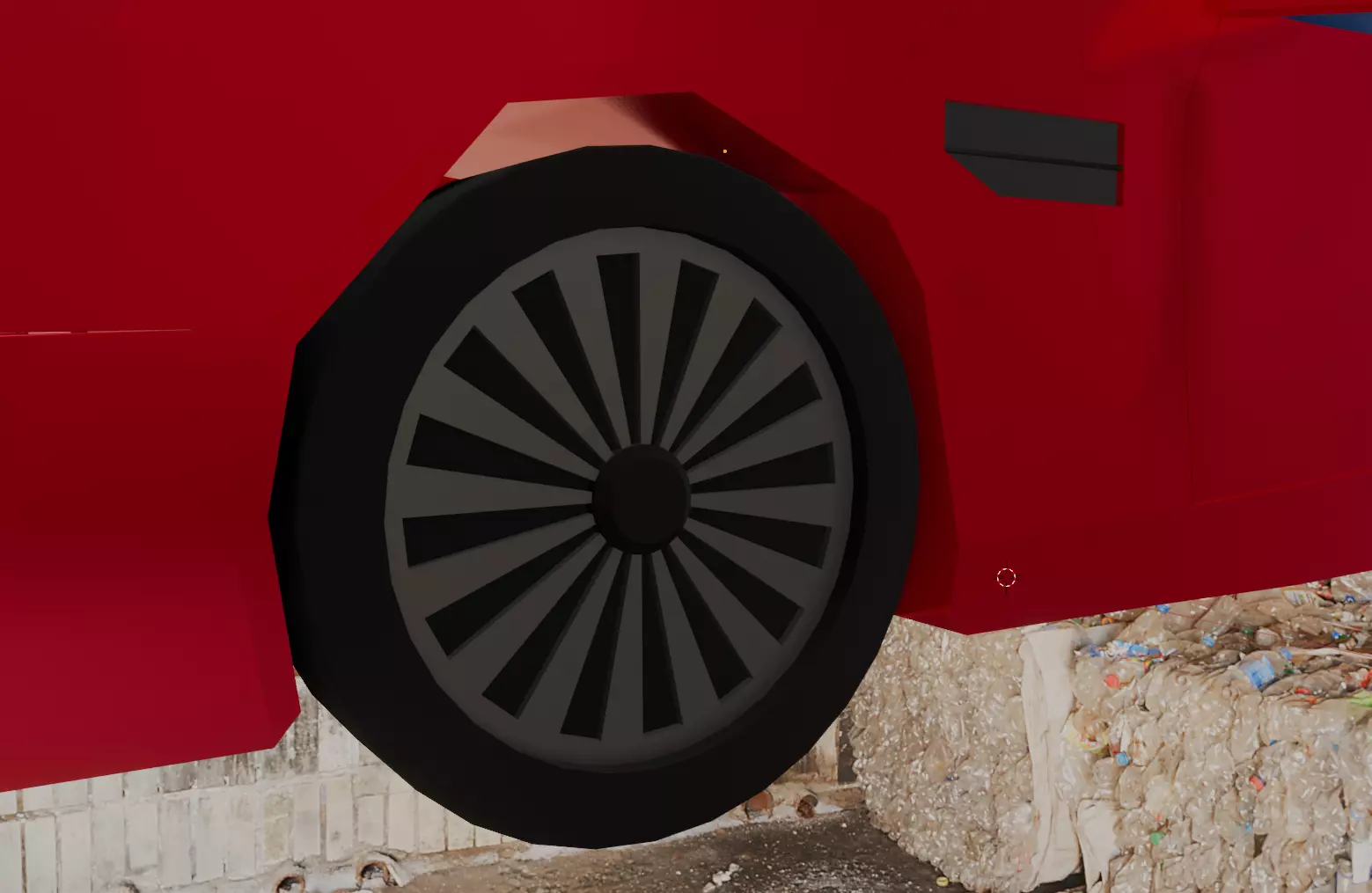 Aston Martin DB9 Car Low Poly Low-poly 3D model_9