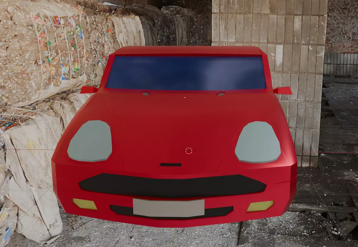 Aston Martin DB9 Car Low Poly Low-poly 3D model_3