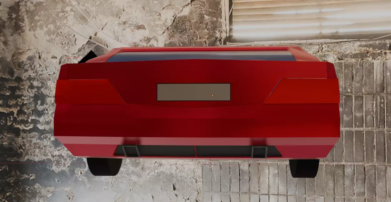 Aston Martin DB9 Car Low Poly Low-poly 3D model_6