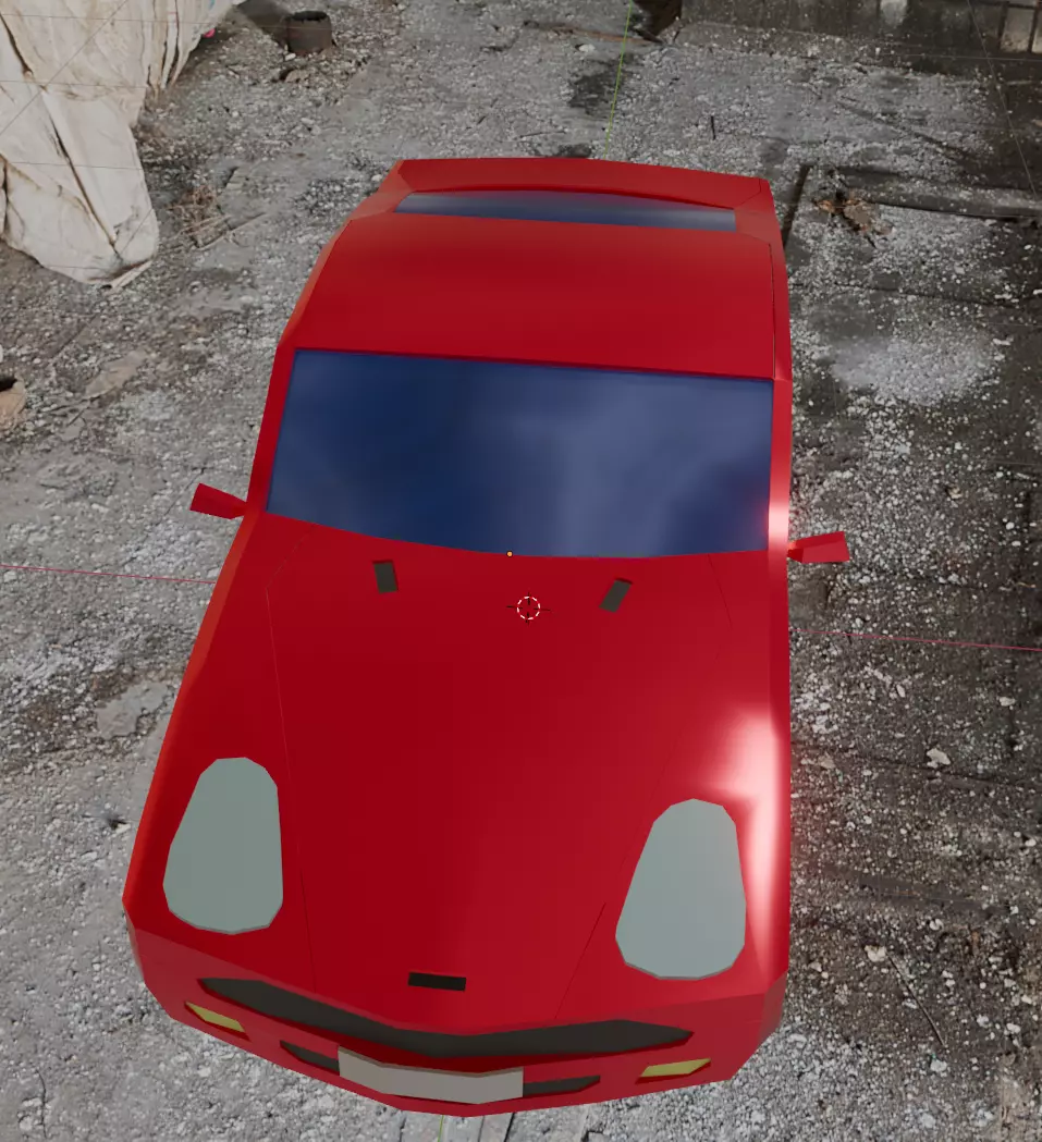 Aston Martin DB9 Car Low Poly Low-poly 3D model_8