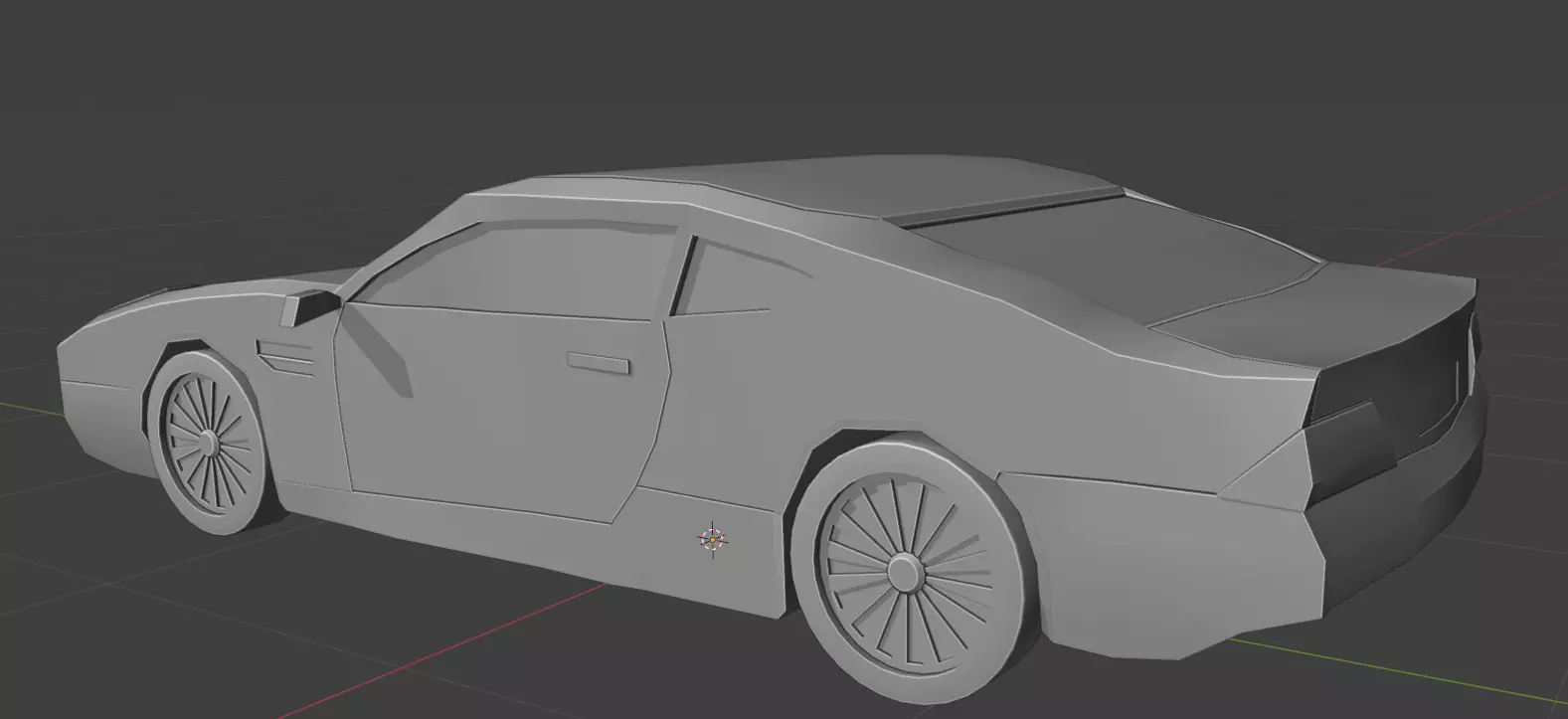 Aston Martin DB9 Car Low Poly Low-poly 3D model_15