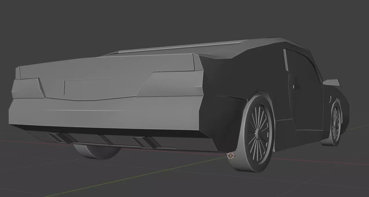 Aston Martin DB9 Car Low Poly Low-poly 3D model_17