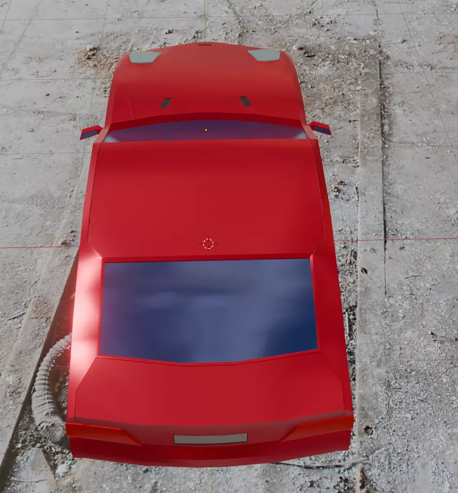 Aston Martin DB9 Car Low Poly Low-poly 3D model_7