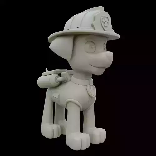 Marshall Paw Patrol High Quality STL Model for 3D Print