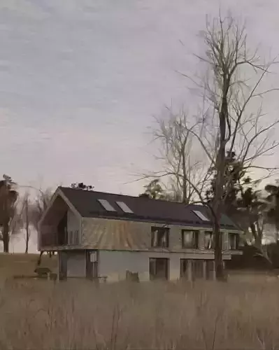 Deadwood Cabin 3D model