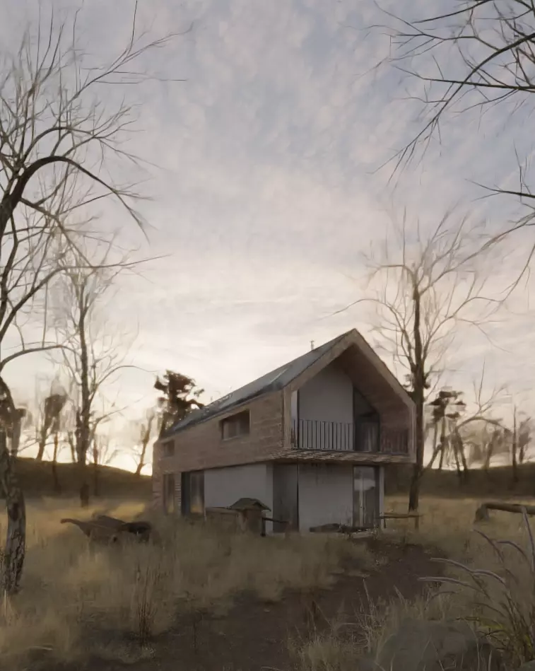 Deadwood Cabin 3D model_1