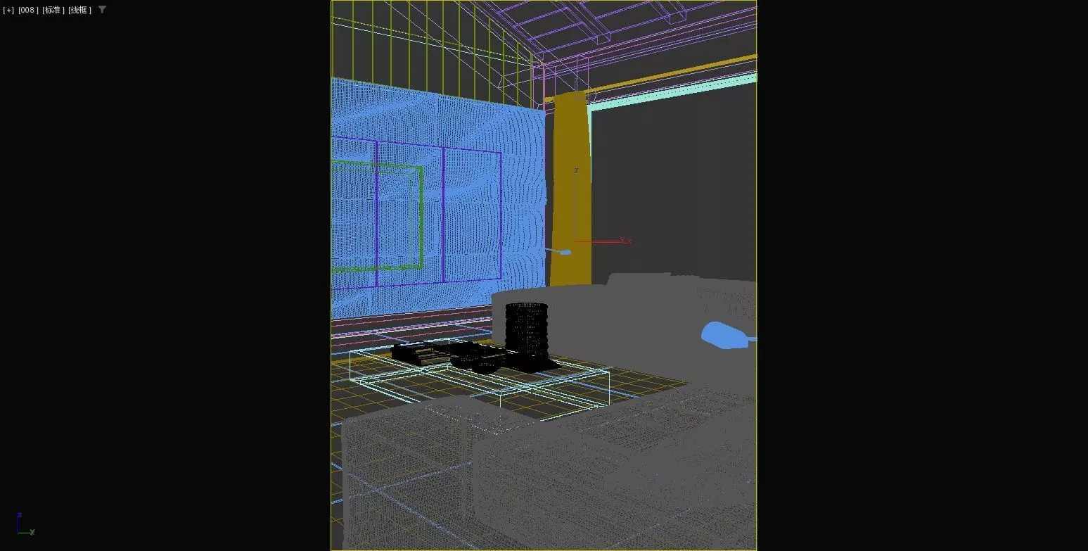 Villa s living room and dining room 3D model_14