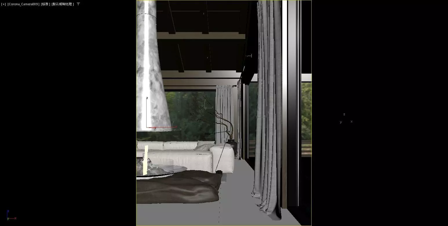 Villa s living room and dining room 3D model_26