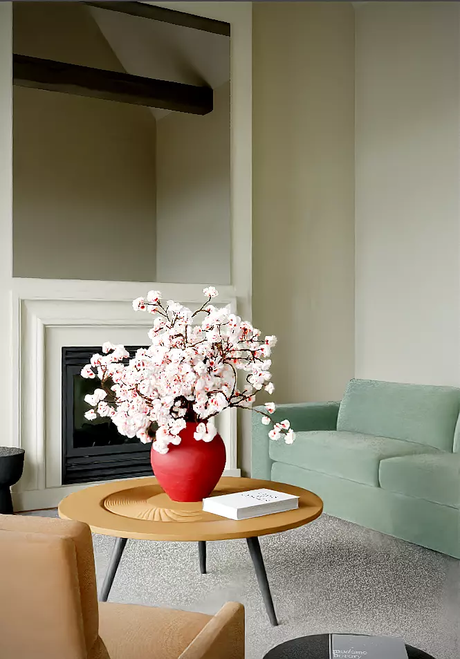 Modern French-style dining room and living room 3D model_3