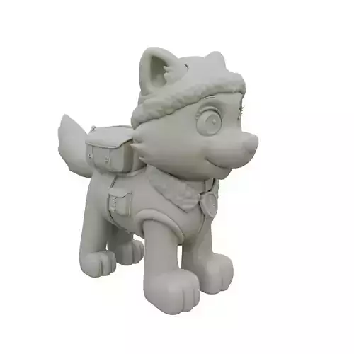 Everest Paw Patrol High Quality STL Model for 3D Print 3D print model