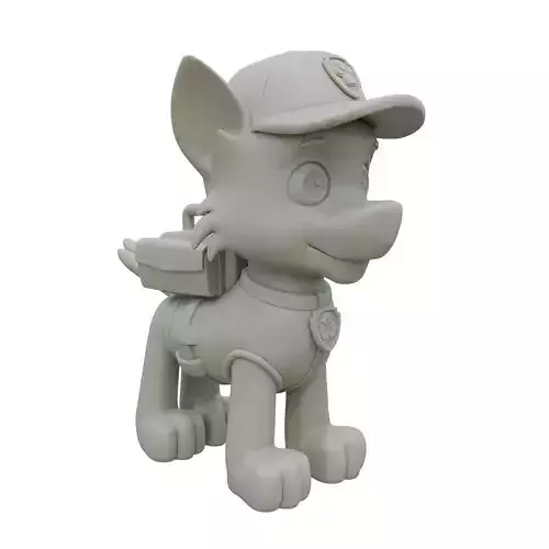 Rocky Paw Patrol High Quality STL Model for 3D Print
