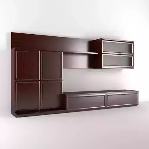 TV Media Wall Unit 2 3D model TV Media Wall Unit 2 3D model