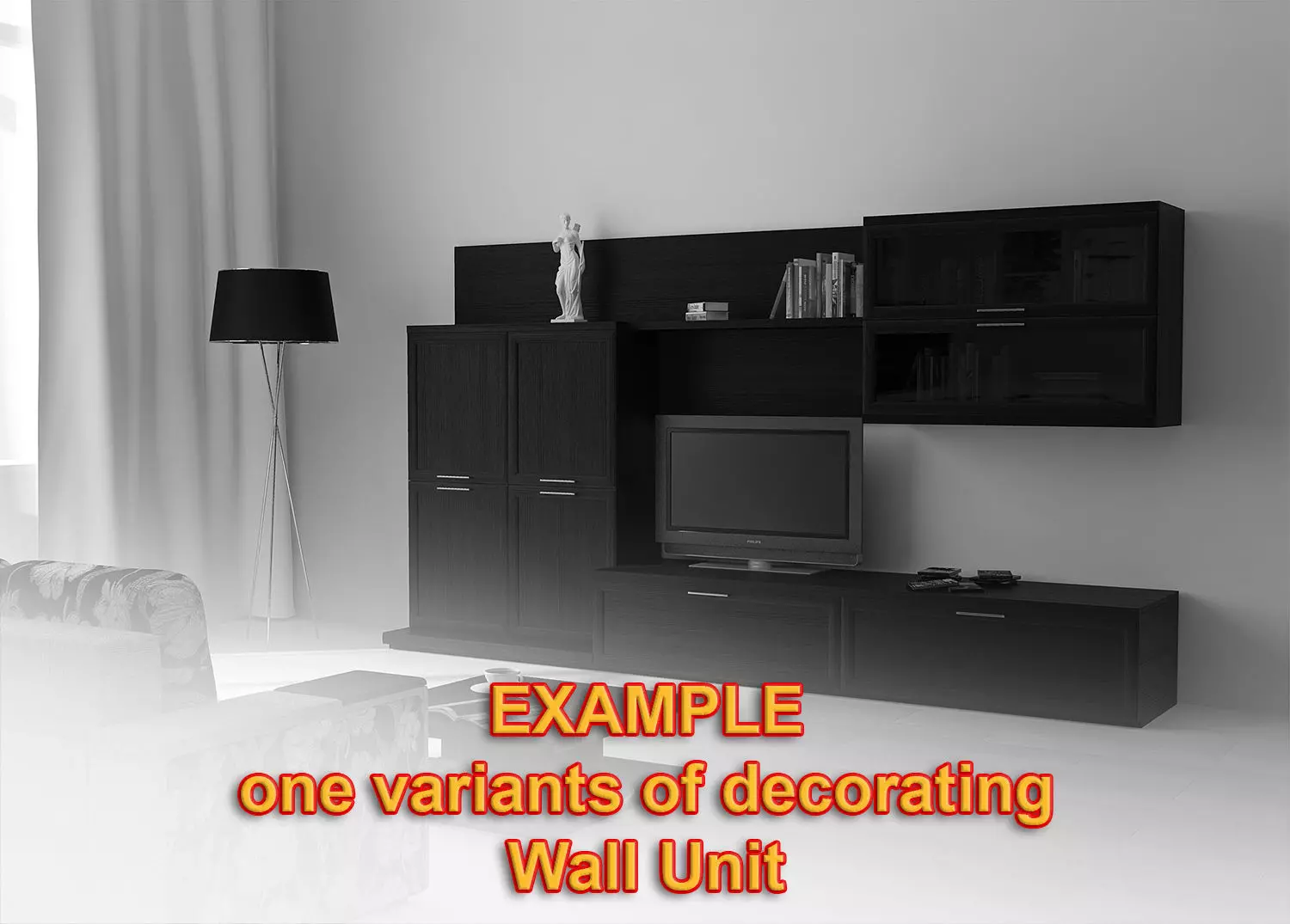 TV Media Wall Unit 2 3D model_4