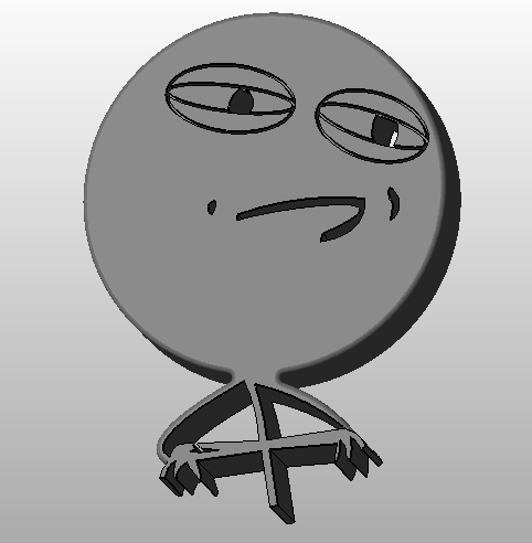 challenge accepted 3D print model_2