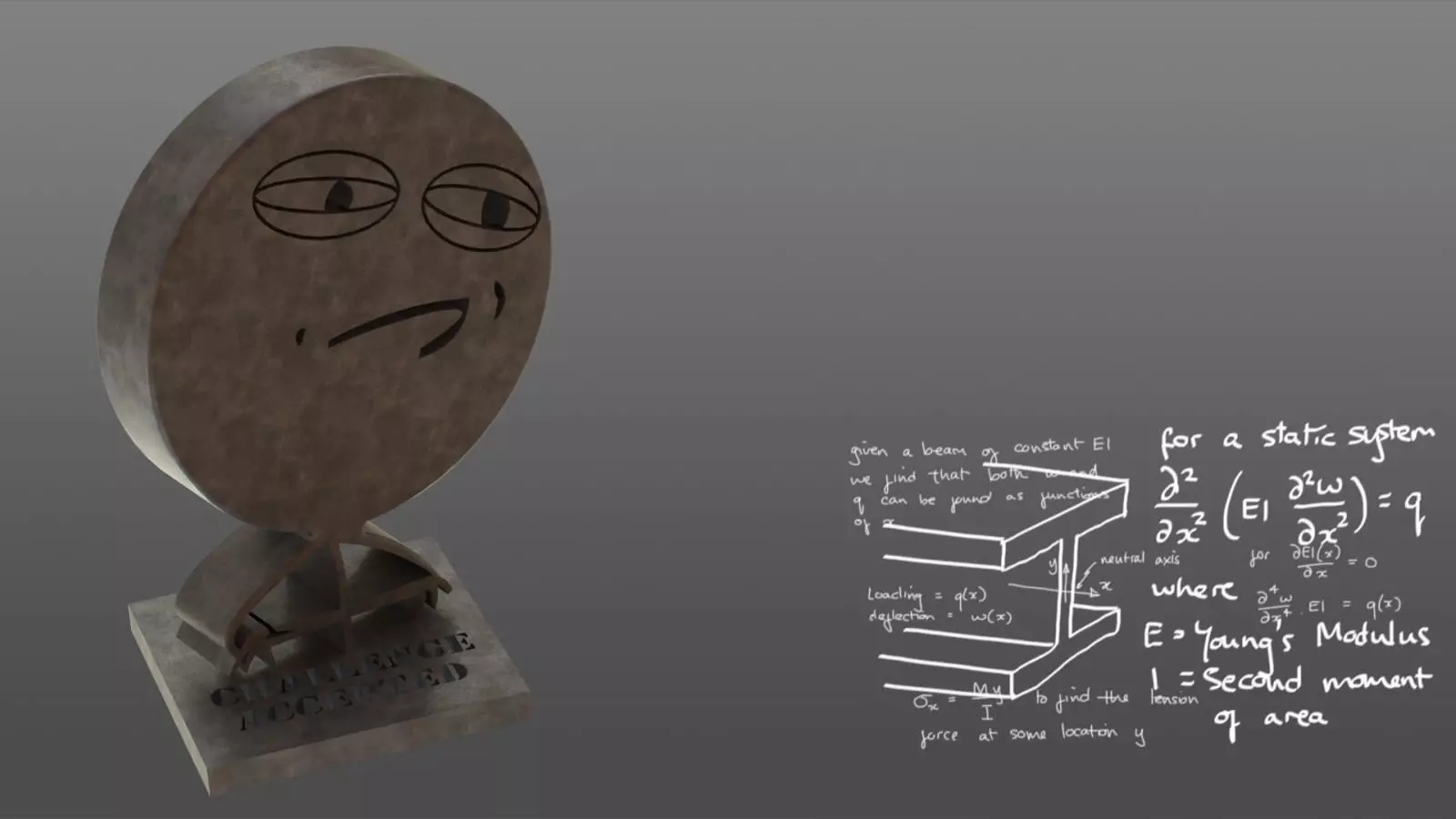 challenge accepted 3D print model_0