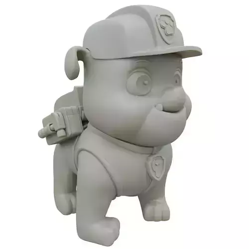 Rubble Paw Patrol High Quality STL Model for 3D Print 3D print model