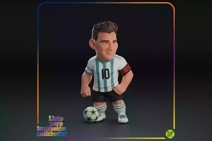 LIONEL MESSI - MULTICOLOR READY -FDM 3D print model