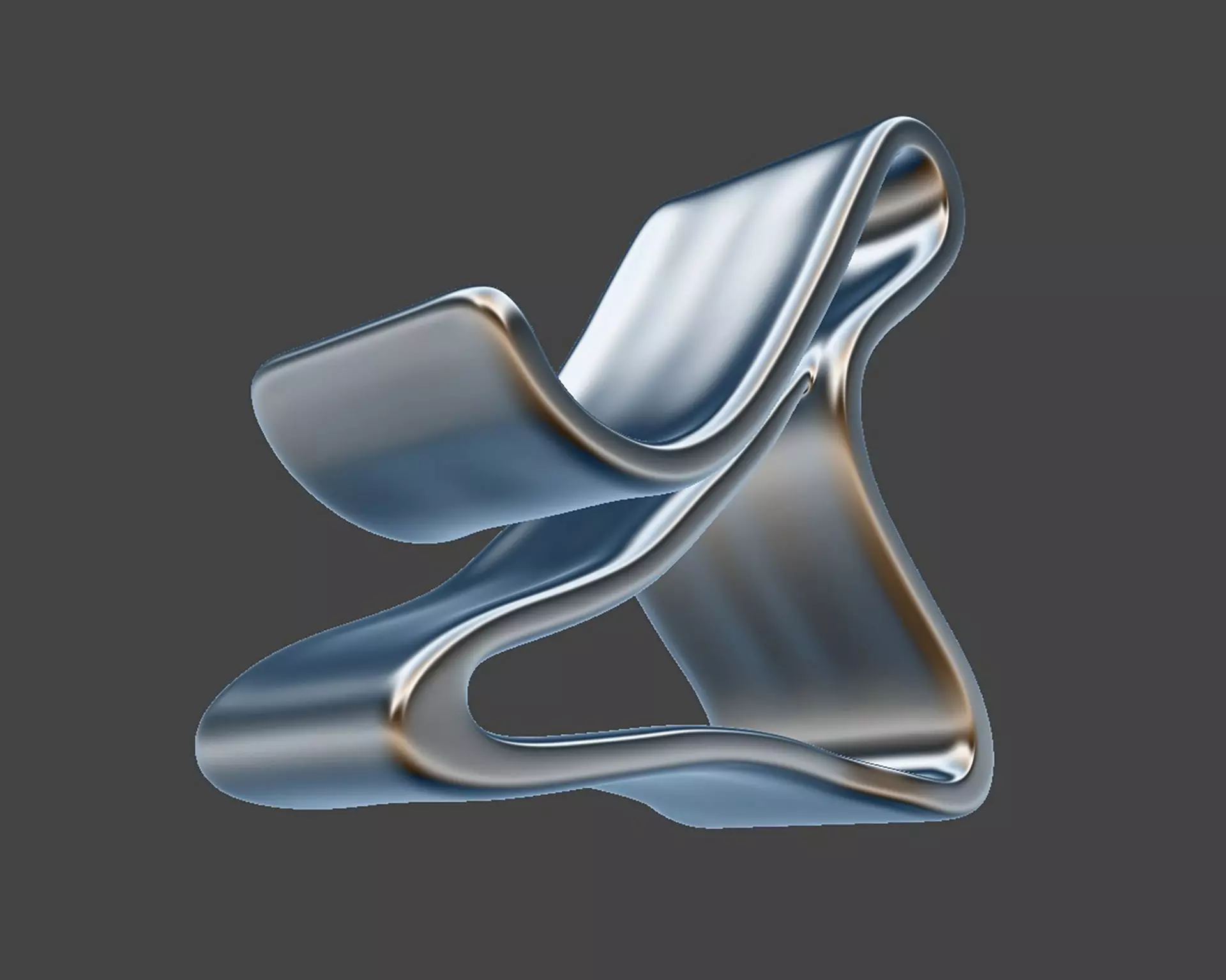 Curved Base Phone Stand 3D print model_10