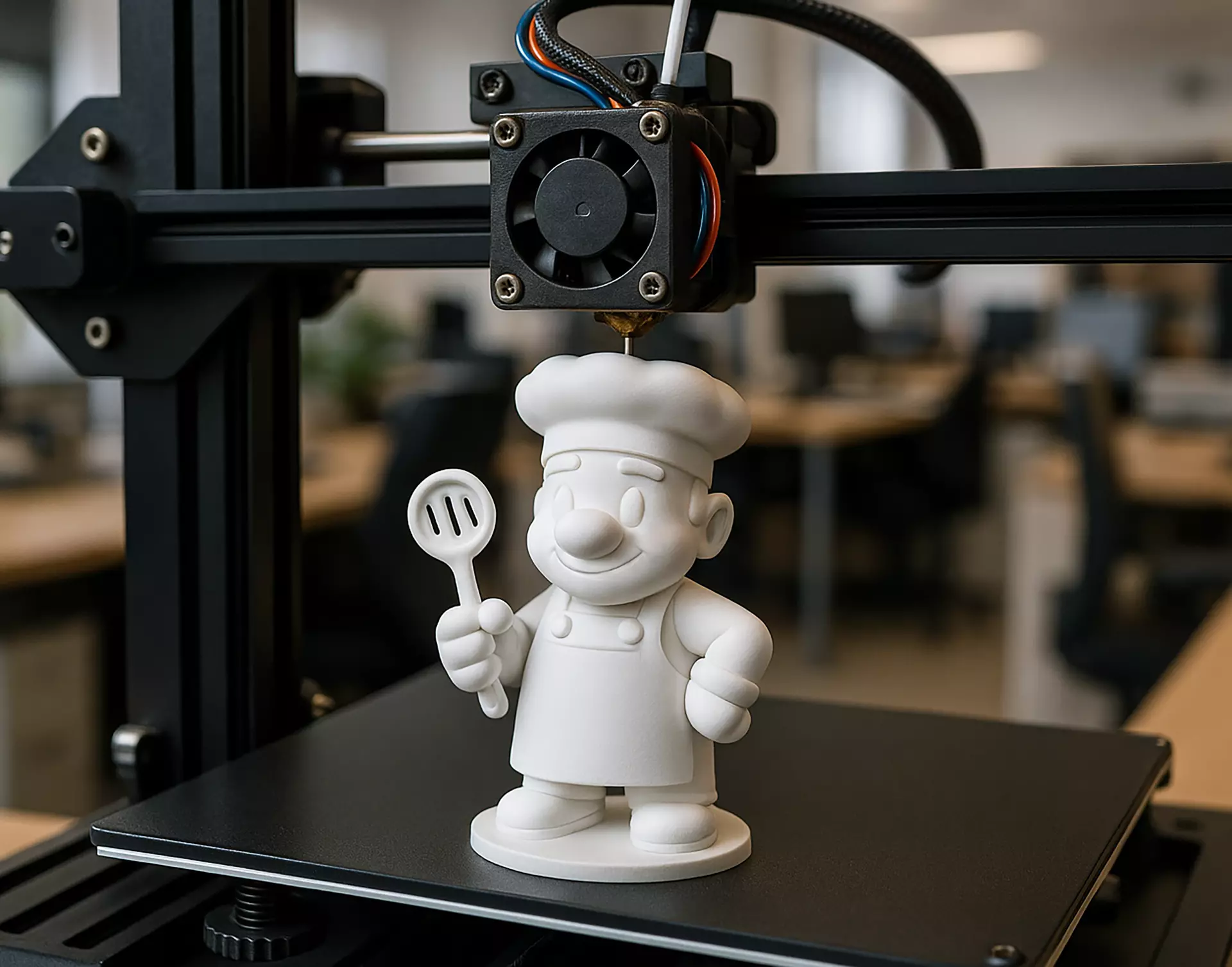 Cartoon Chef 3D Model 3D print model_0