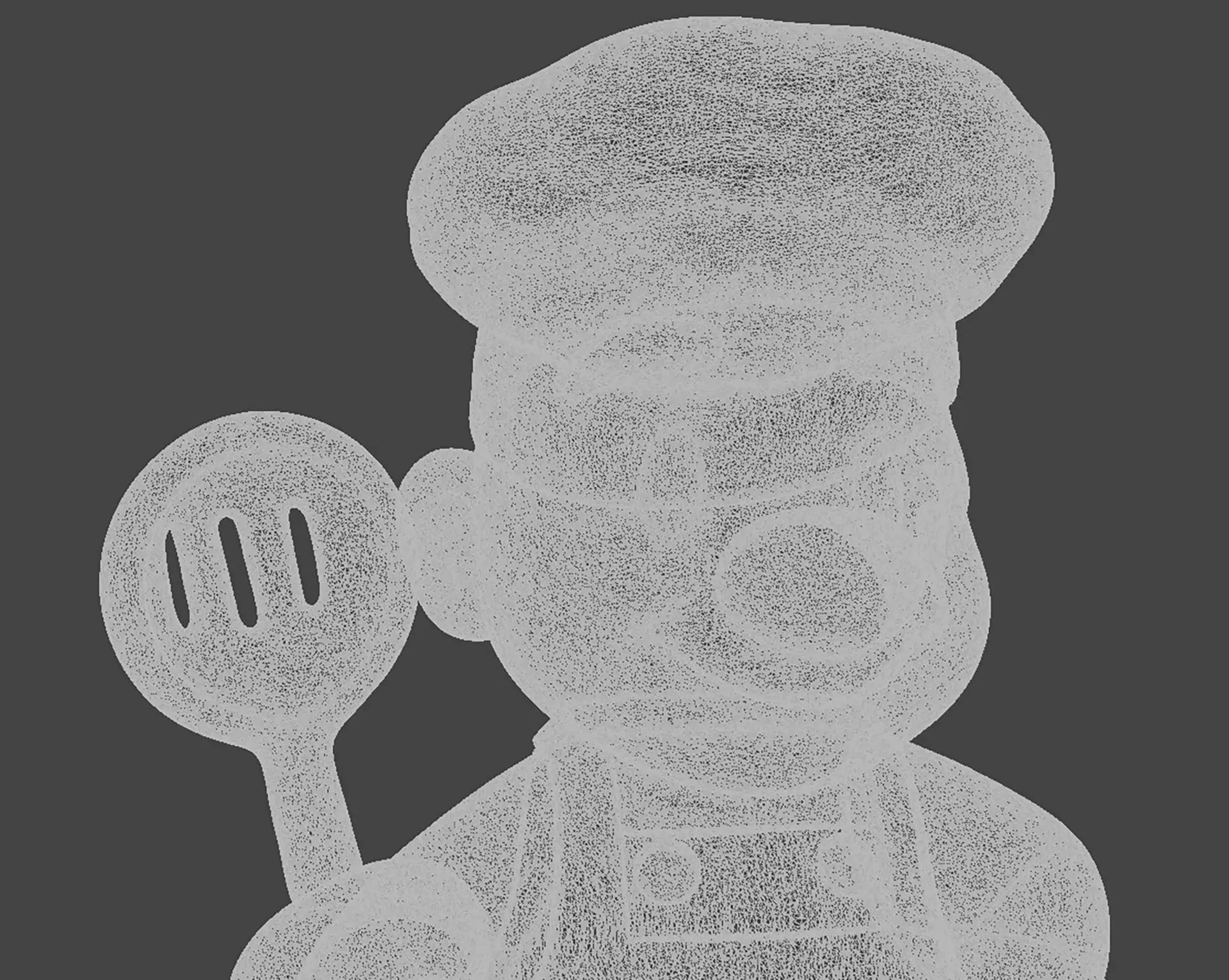 Cartoon Chef 3D Model 3D print model_21