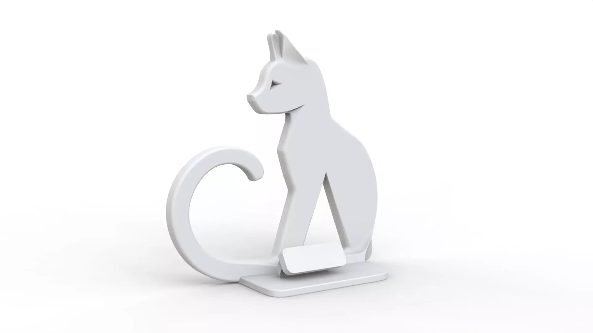 Cat Phone Stand 3D print model_15