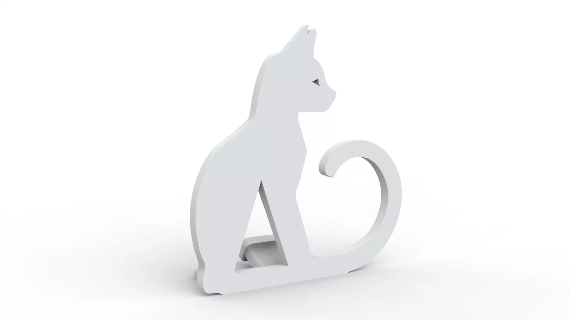 Cat Phone Stand 3D print model_9