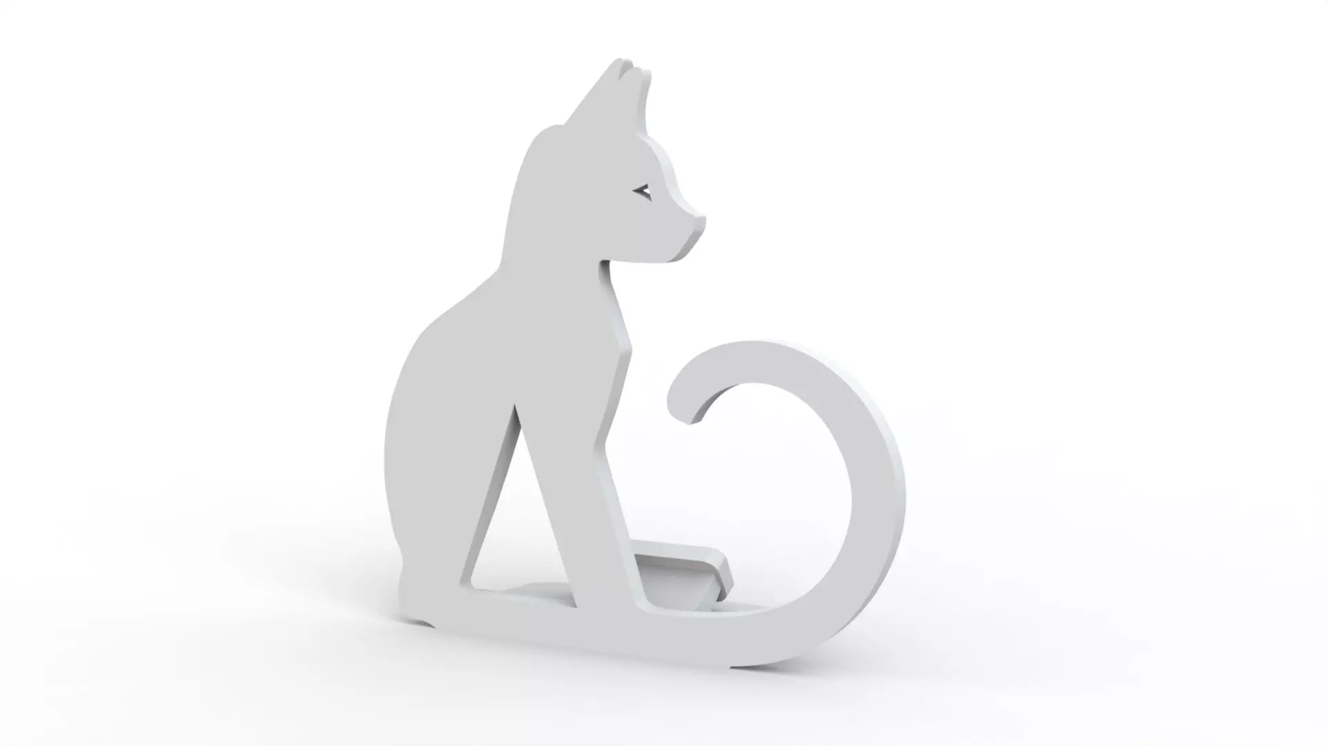 Cat Phone Stand 3D print model_11