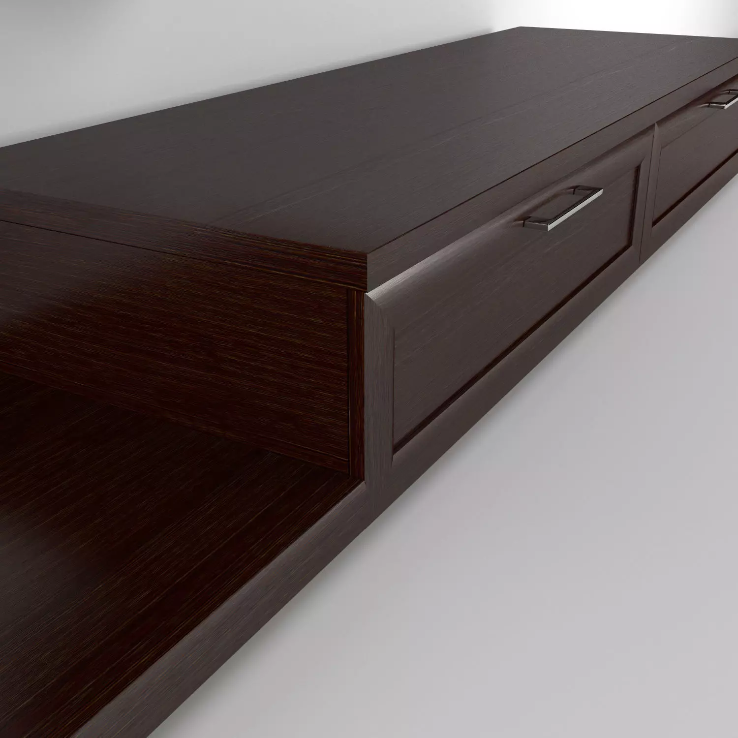 TV Media Wall Unit 10 3D model_1