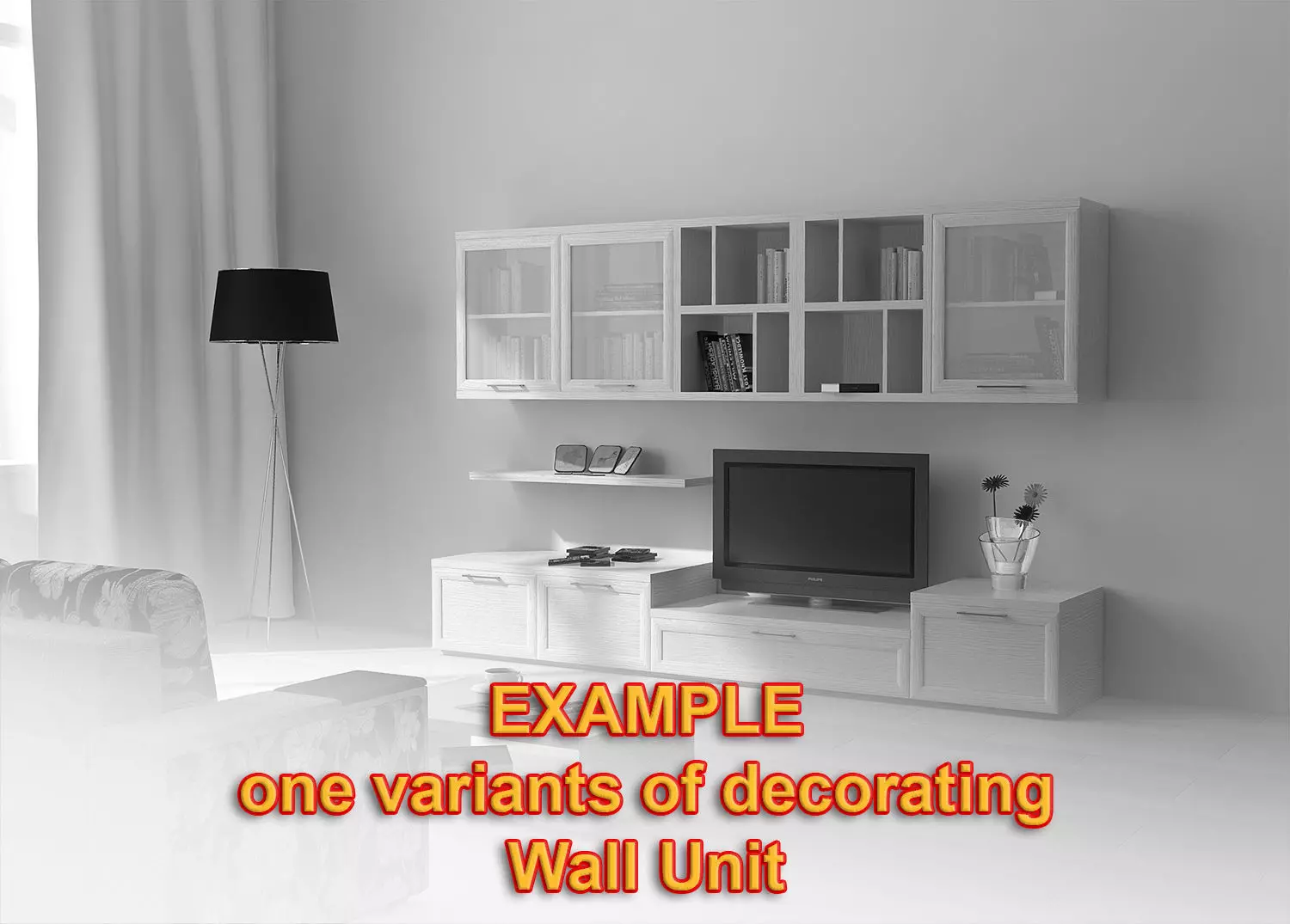 TV Media Wall Unit 11 3D model_4