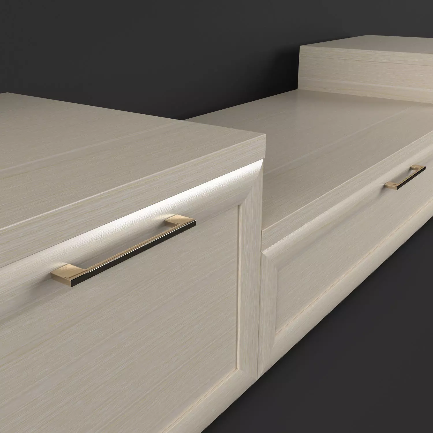 TV Media Wall Unit 11 3D model_1