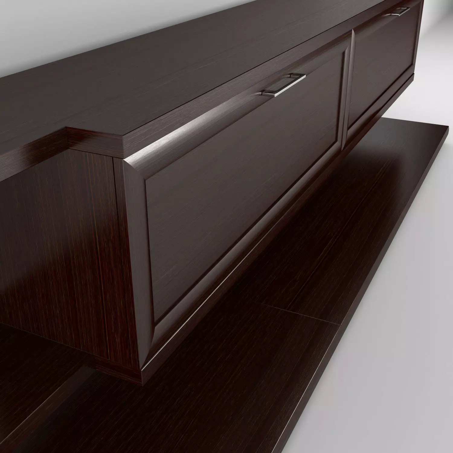 TV Media Wall Unit 12 3D model_1