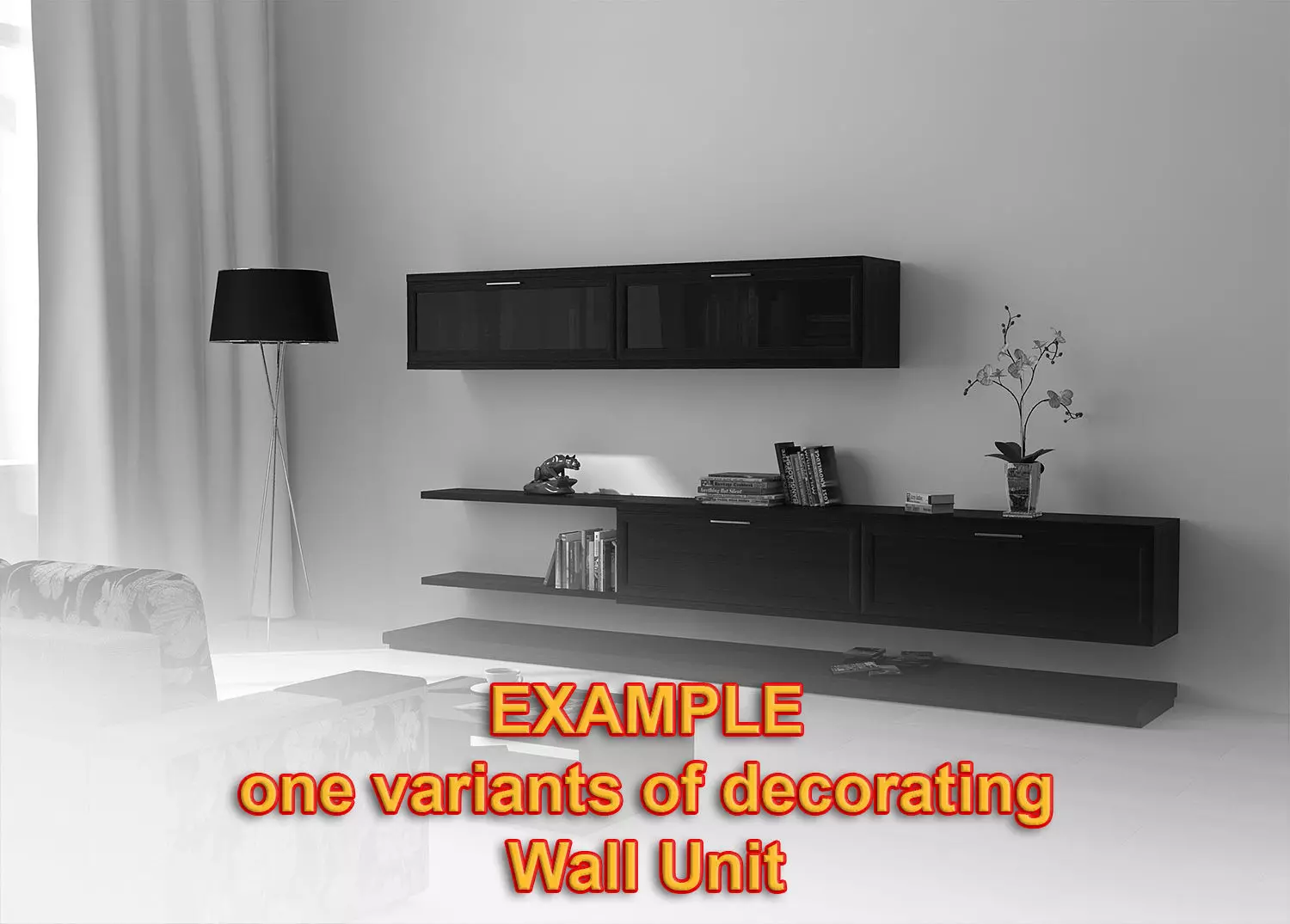 TV Media Wall Unit 12 3D model_4