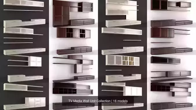 TV Media Wall Unit Collection