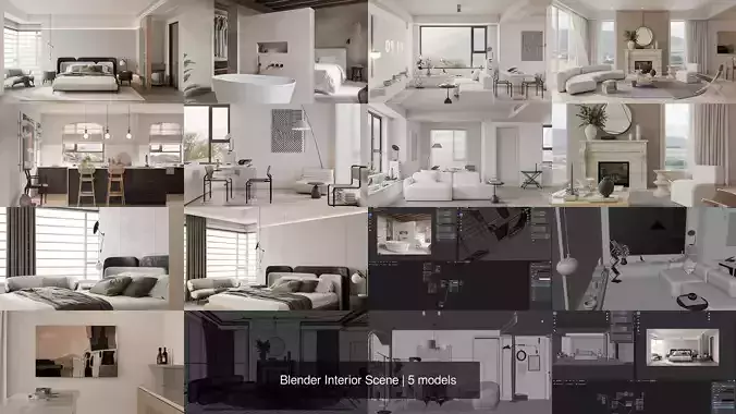 Blender Interior Scene