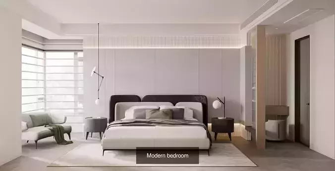 Blender Interior Scene 3D Model Pack 4
