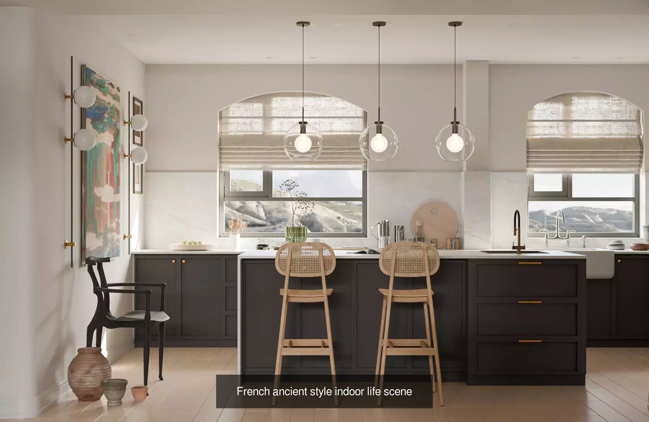 Blender Interior Scene 3D Model Collection_2