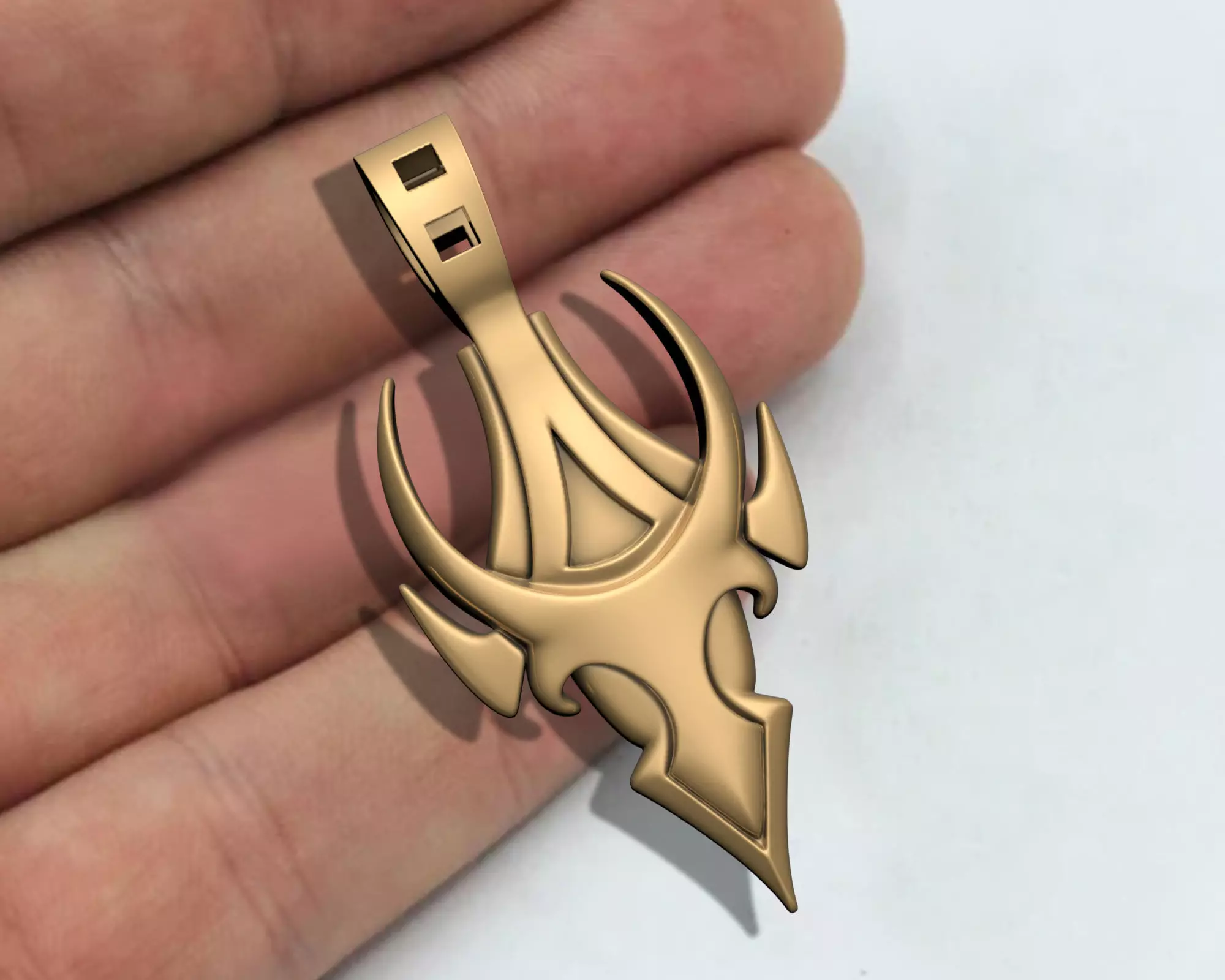 ANCIENT ARROW PENDANT 3D print model_3