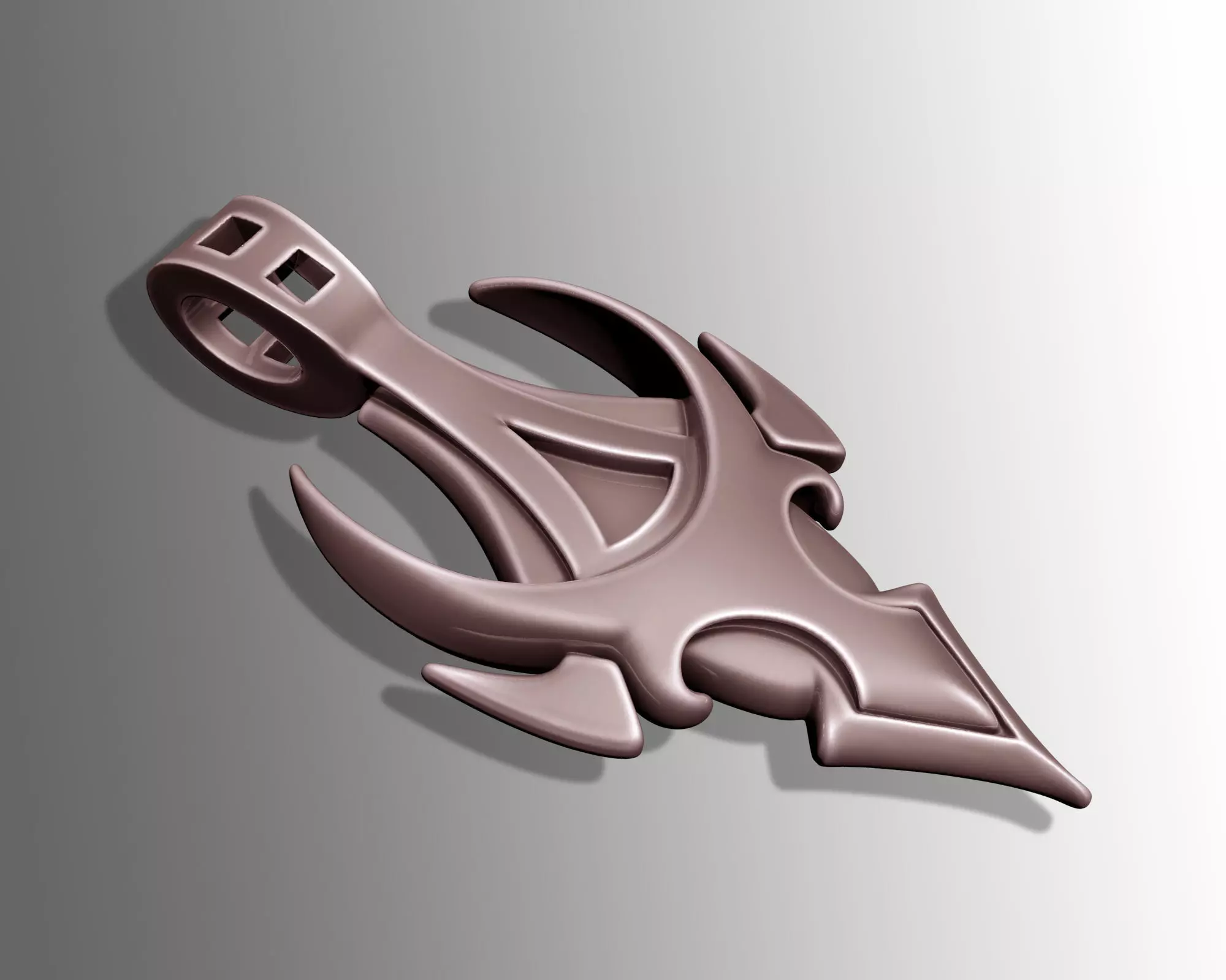 ANCIENT ARROW PENDANT 3D print model_1