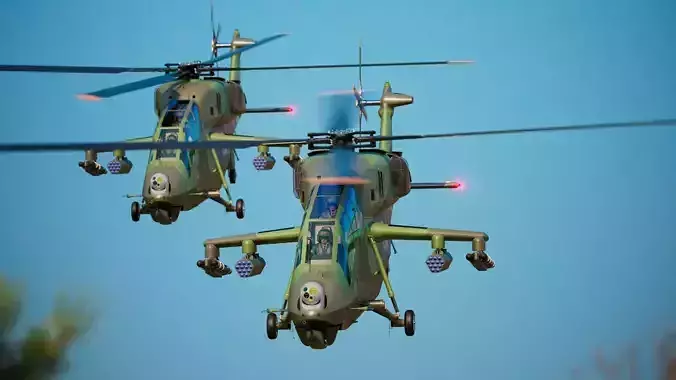 Indian Attack Helicopter LCH Prachand Indian Army Version