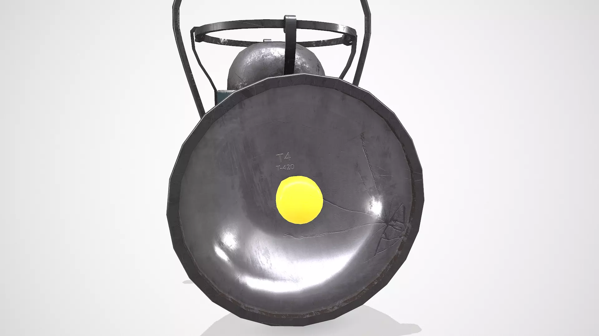 Old Vintage Hanging Portable Lamp Low-poly PBR Low-poly 3D model_15