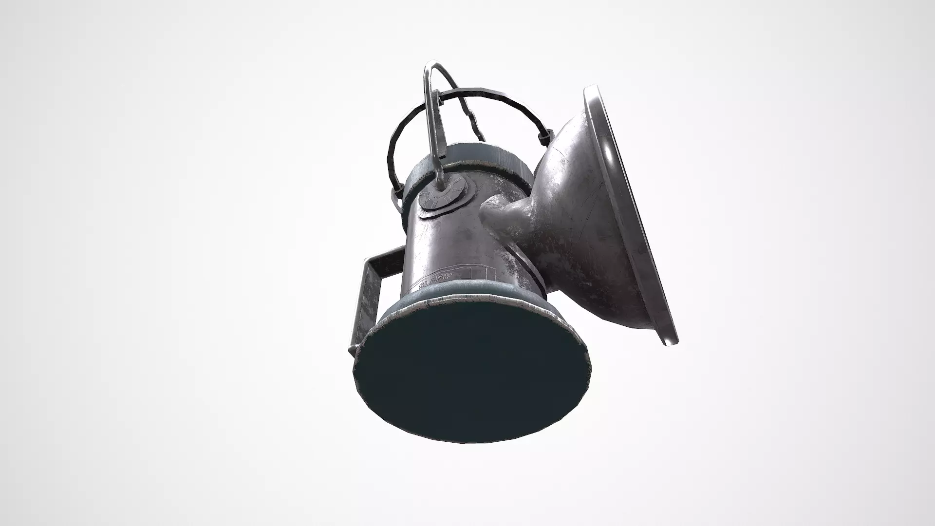Old Vintage Hanging Portable Lamp Low-poly PBR Low-poly 3D model_13