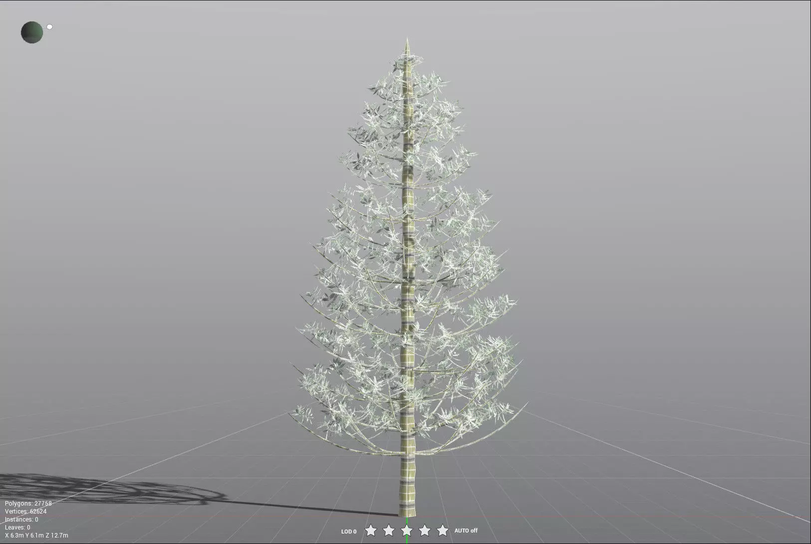 EVERYPlant Calamites Cruciatus LowPoly Low-poly 3D model_32