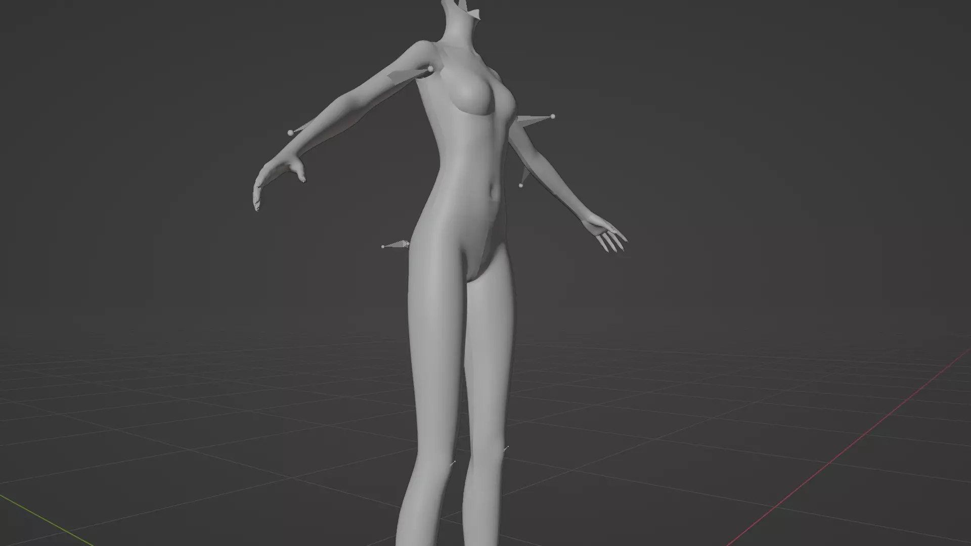 High Detail Asian Anime GirlCute Best BaseMesh Asset Rigged Hot  3D model_50